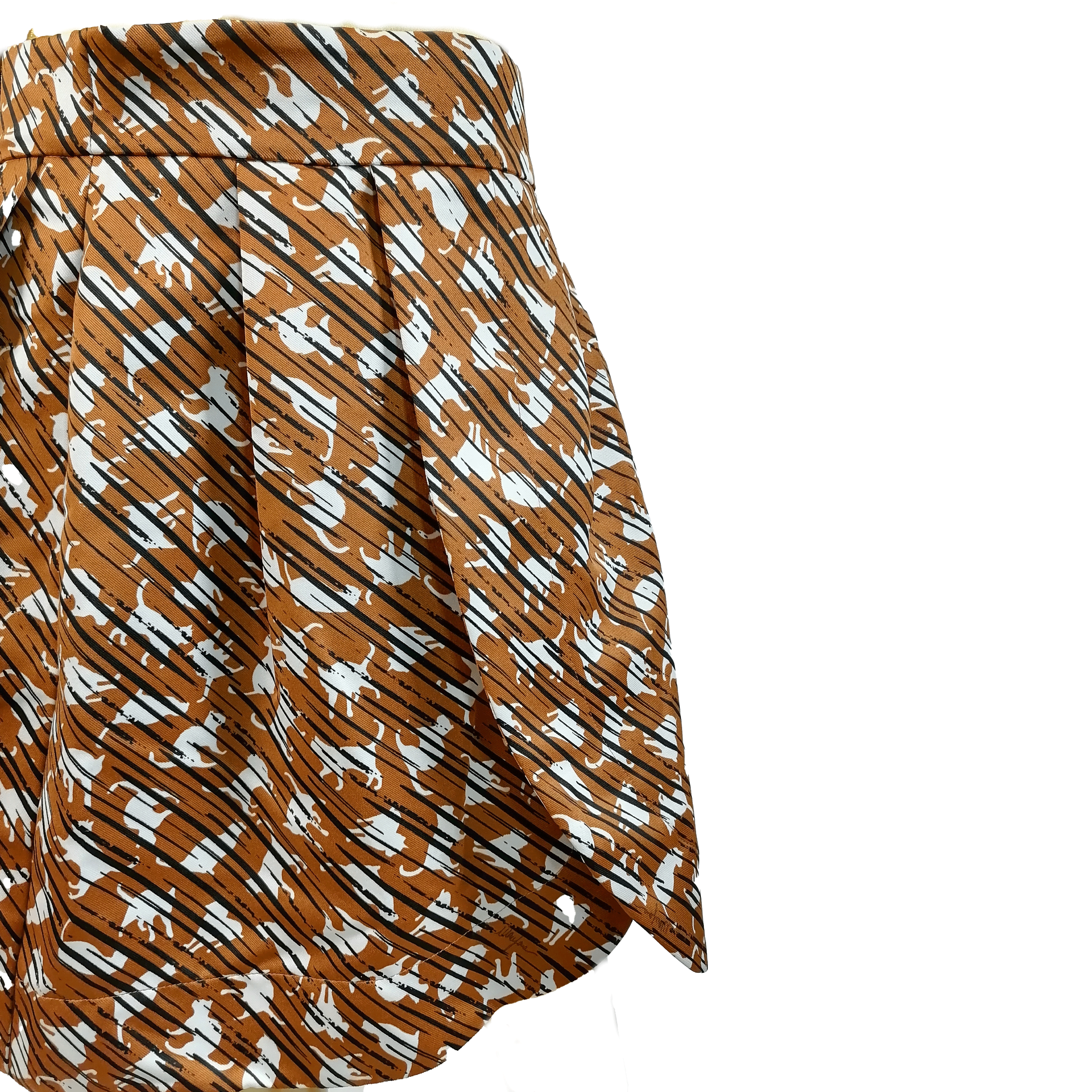 MANGANO DRESS GONNA WALLACE STAMPA CATS