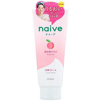 KRACIE NAIVE FACE WASH PEACH LEAF 130G